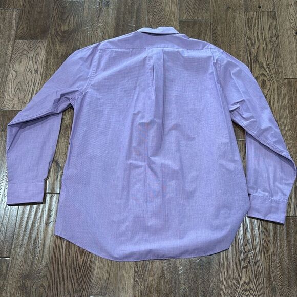 Chaps Men’s Regular Fit Burgundy Button Down. Sz L - Picture 4 of 4